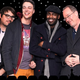 From left to right: Jonah Ray, Hampton Yount, Baron Vaughn, Joel Hodgson